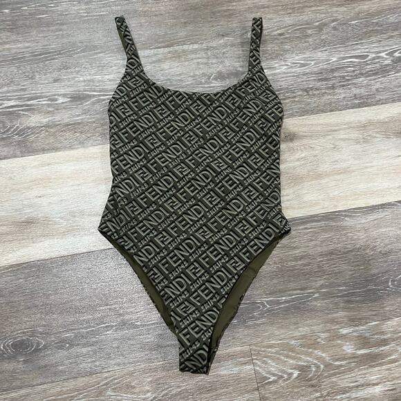 Fendi X Skims monogram One Piece Reversible Swimsuit XS - Picture 2 of 9